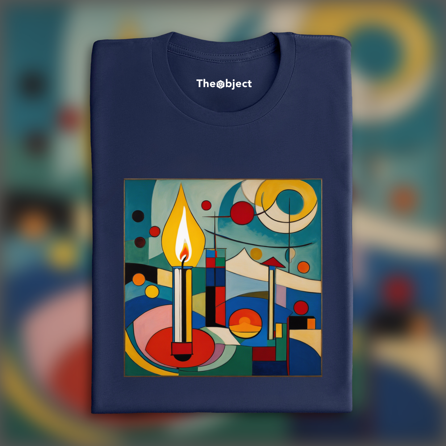 T-Shirt - Geometric abstract art, Candle - 972237641