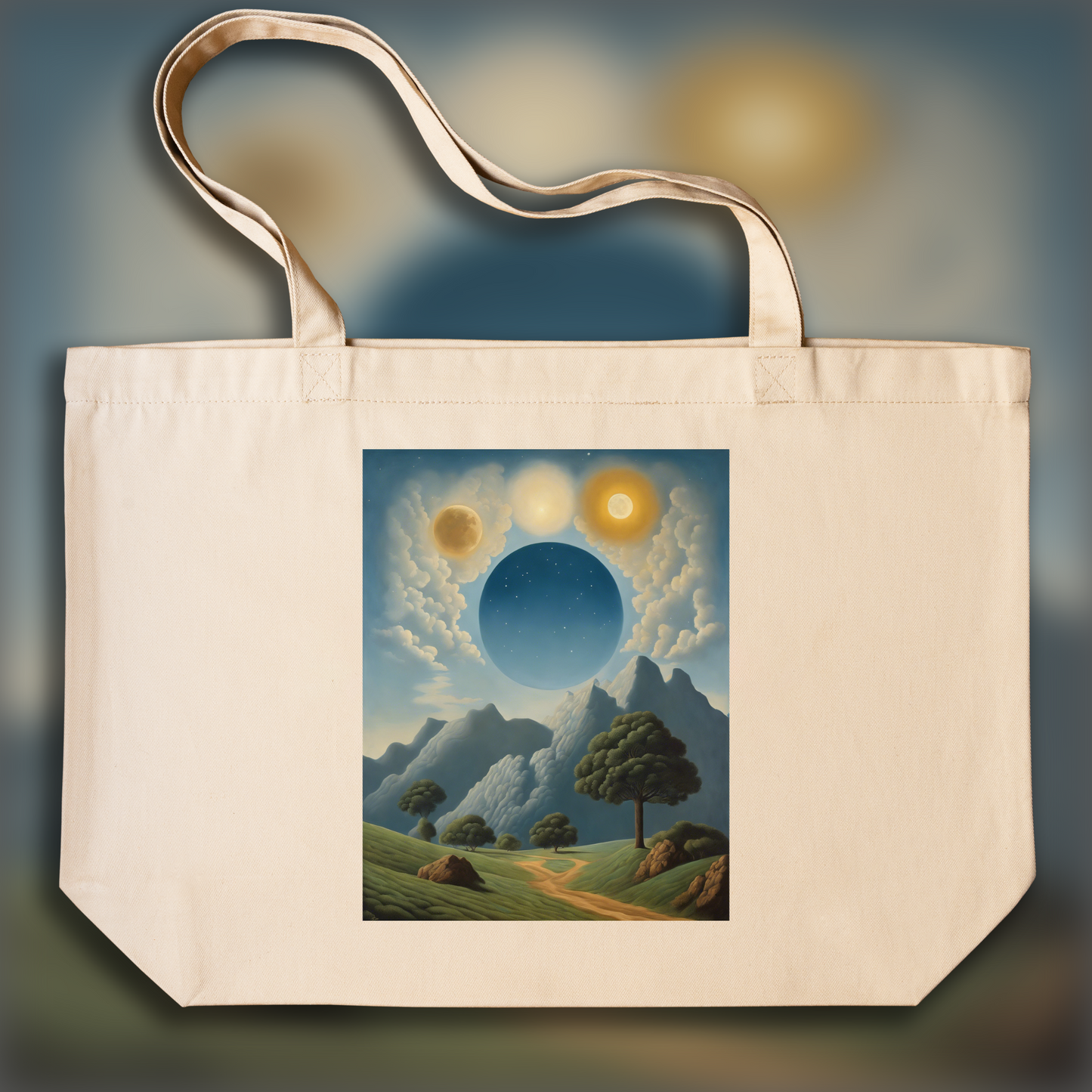 Tote bag - Belgian surrealism, Astrology, Capricorn sign - 2581405925