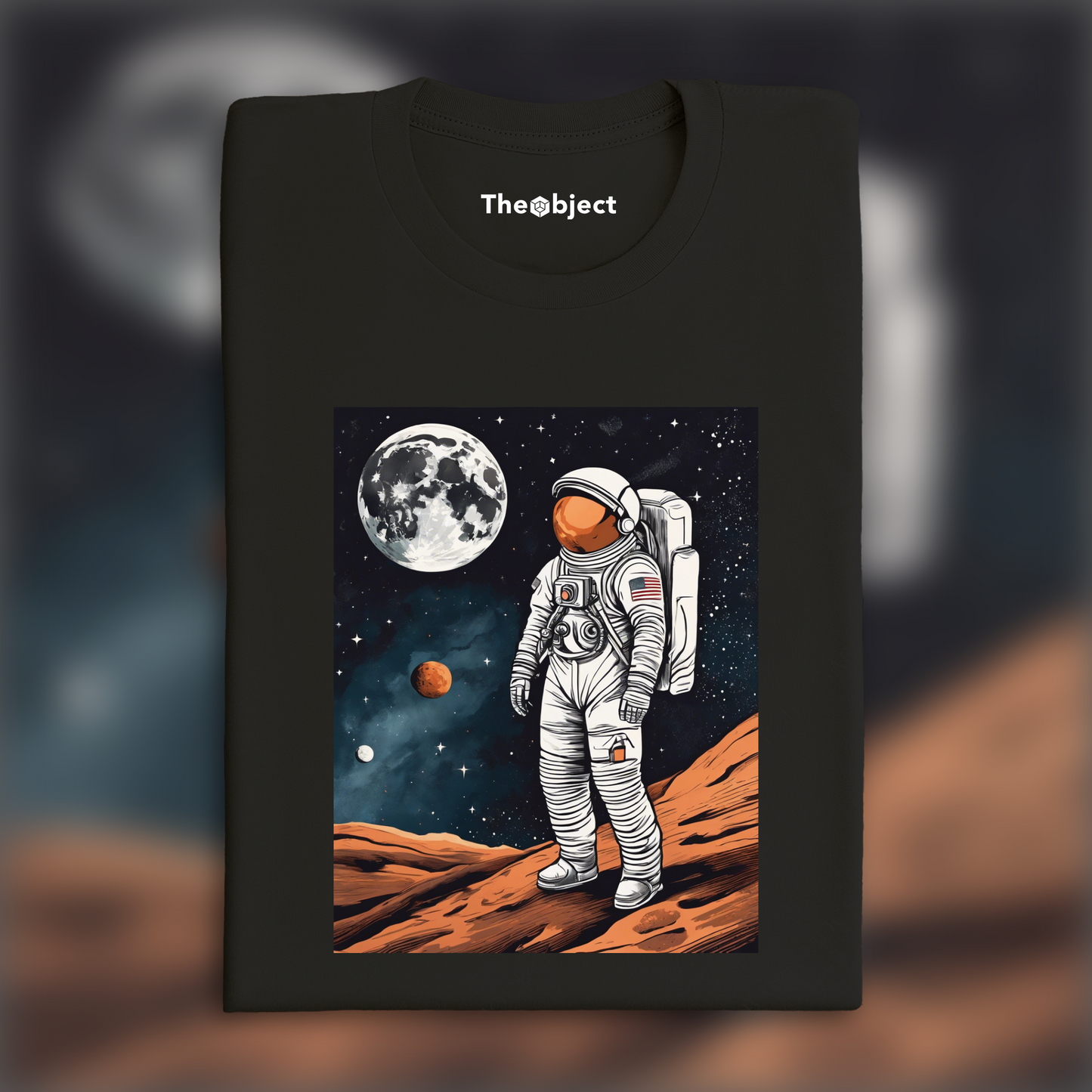 T-Shirt - Illustration épurée américaine, moderne et nerveuse, Astro - 3648913161