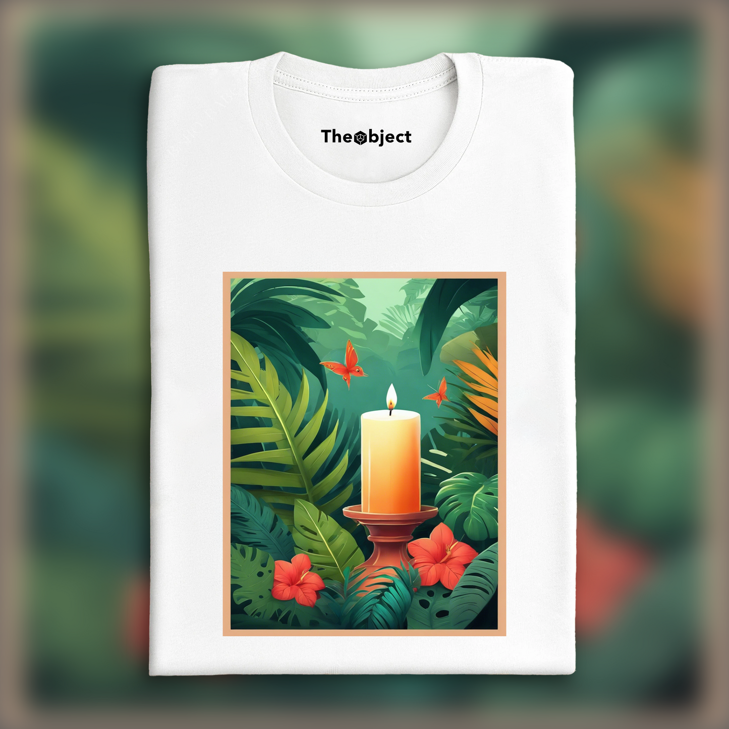 T-Shirt - Jungle tropicale, Bougie - 247442800