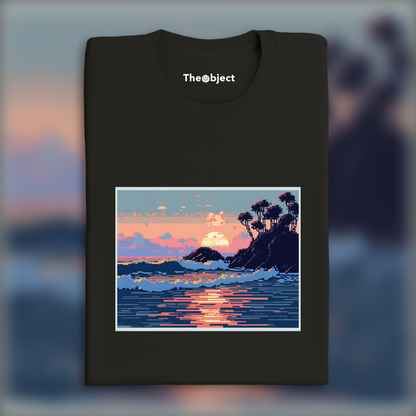 T-Shirt - Pixel art, Ocean - 829221277