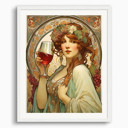 Poster: Alfons Mucha, Le Vin