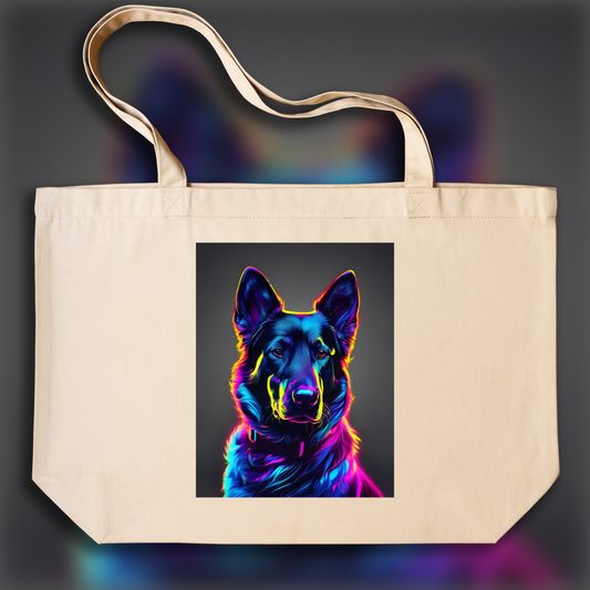 Tote bag - Photolab luminescent neon, Dog - 463591450