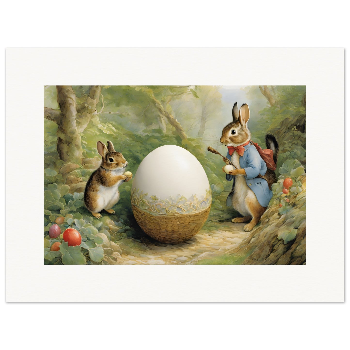 Poster - Charming tales, delicate British watercolors, Egg - 2126120526