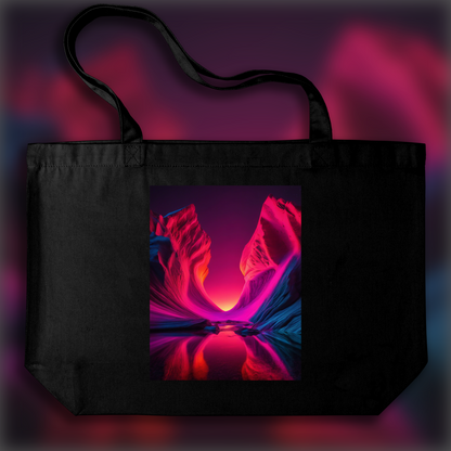 Tote bag - Photolab luminescent neon, Exoplanet landscape - 2950163456