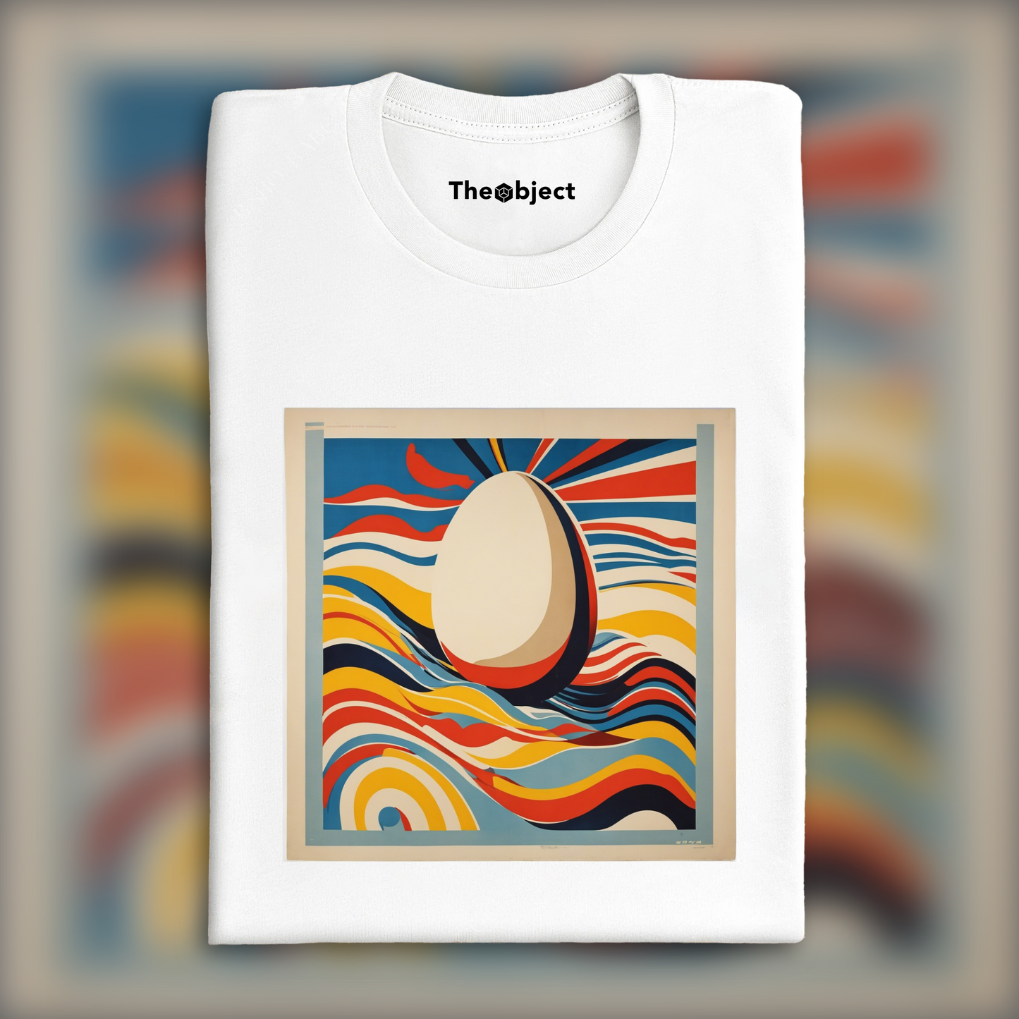 T-Shirt - Poster américain des années 60, Oeuf - 787685651