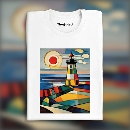 T-Shirt - Art abstrait géométrique, Phare - 3752961977