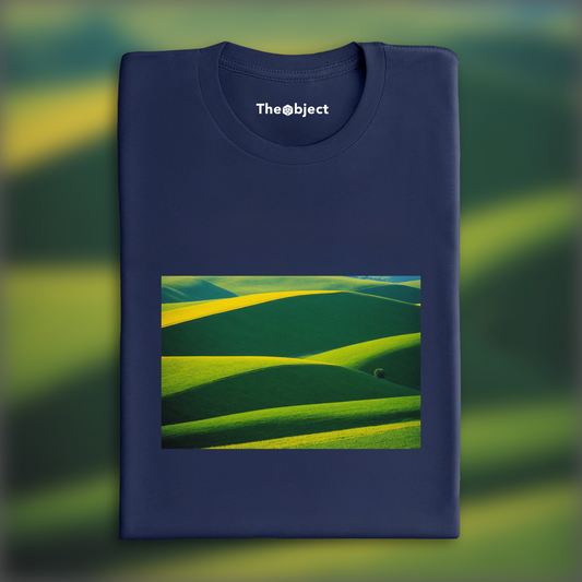 T-Shirt - Abstractions, geometric compositions in landscapes, Fields and hills - 390635910