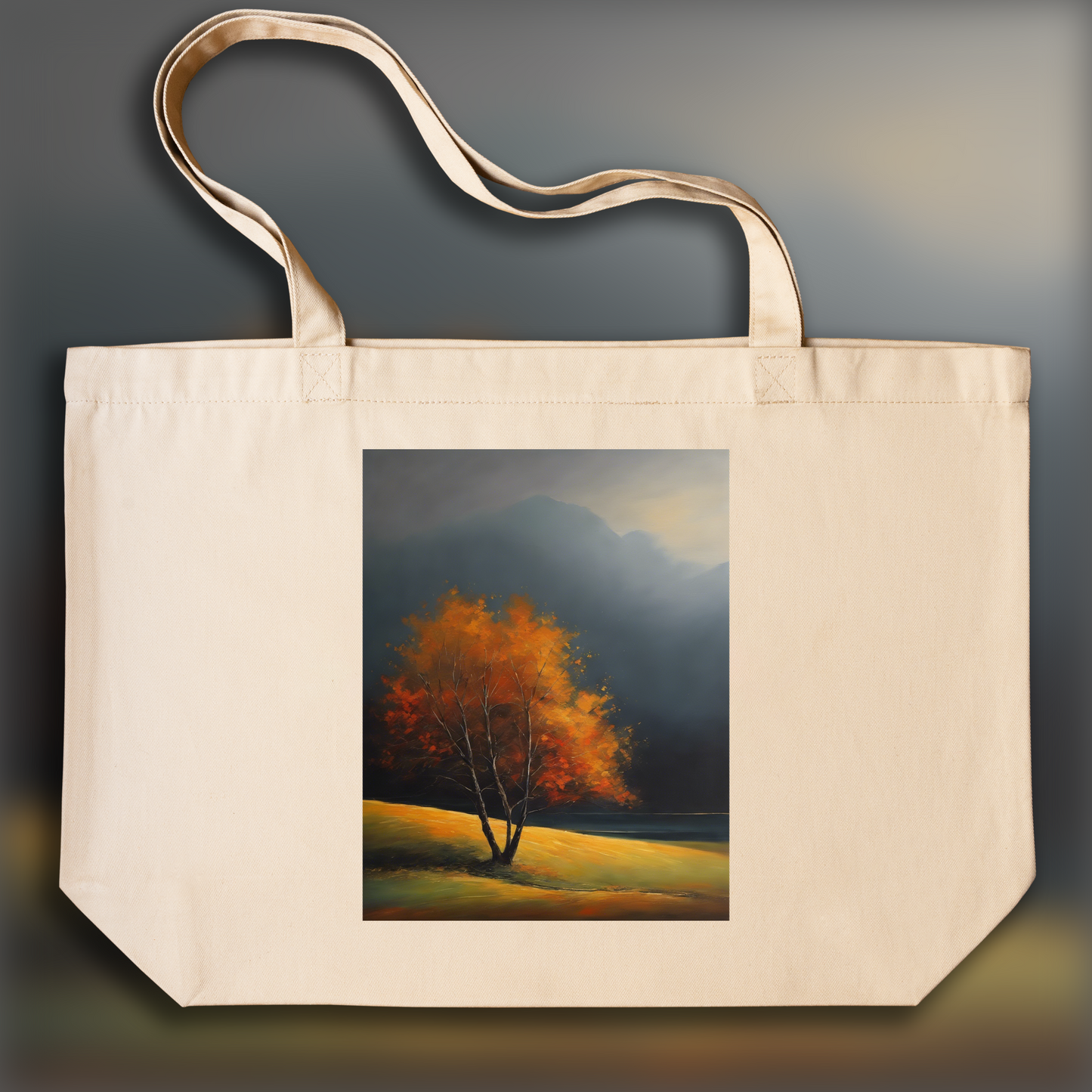 Tote bag - LONELINESS" REVERBERATION , Landscape - 3292154012