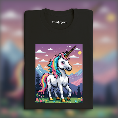 T-Shirt - Pixel art, Unicorn - 3704968282