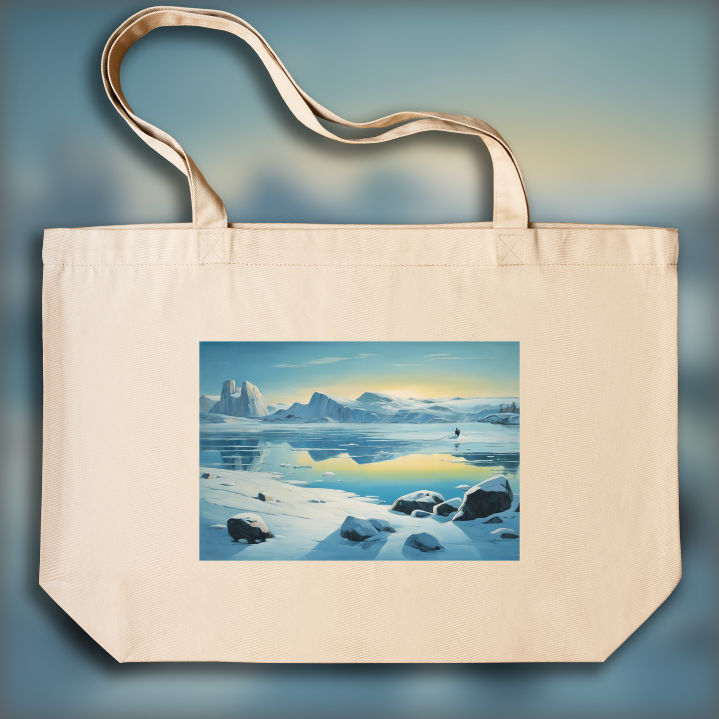 Tote bag - Atmosphère Moomins, Ice lake - 4130419110