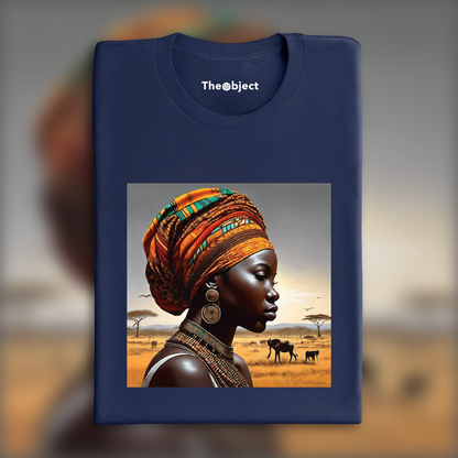 T-Shirt - Art africain, Paysage - 3510260112