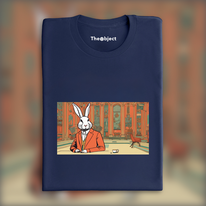 T-Shirt - Symmetrical cinematography with a clean color palette, Rabbit - 3272264847