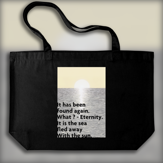 Tote bag - Elle est retrouvée.. Quoi ? L'Éternité, Arthur Rimbaud