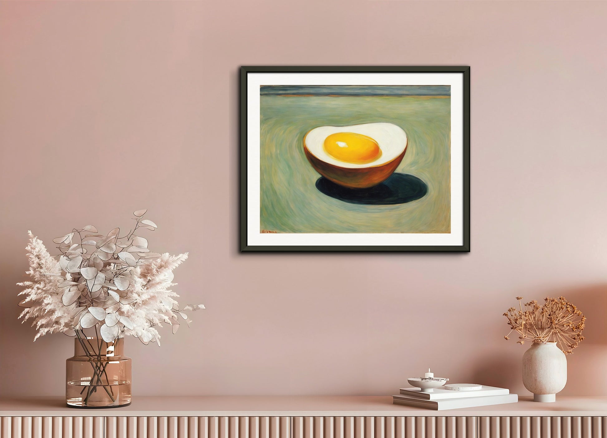 Poster with metal frame: Edvard Munch, Egg