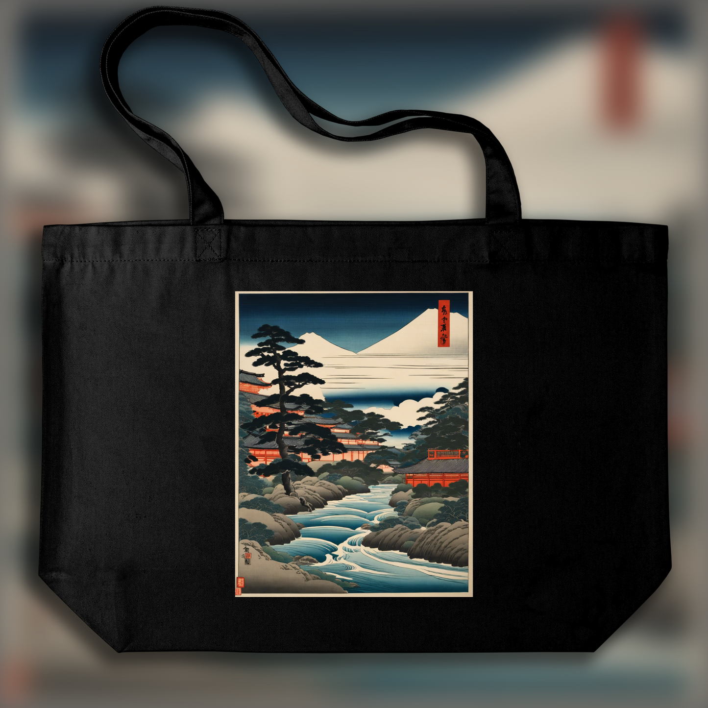 Tote bag - Ukiyo-e, Rivière - 4237063478