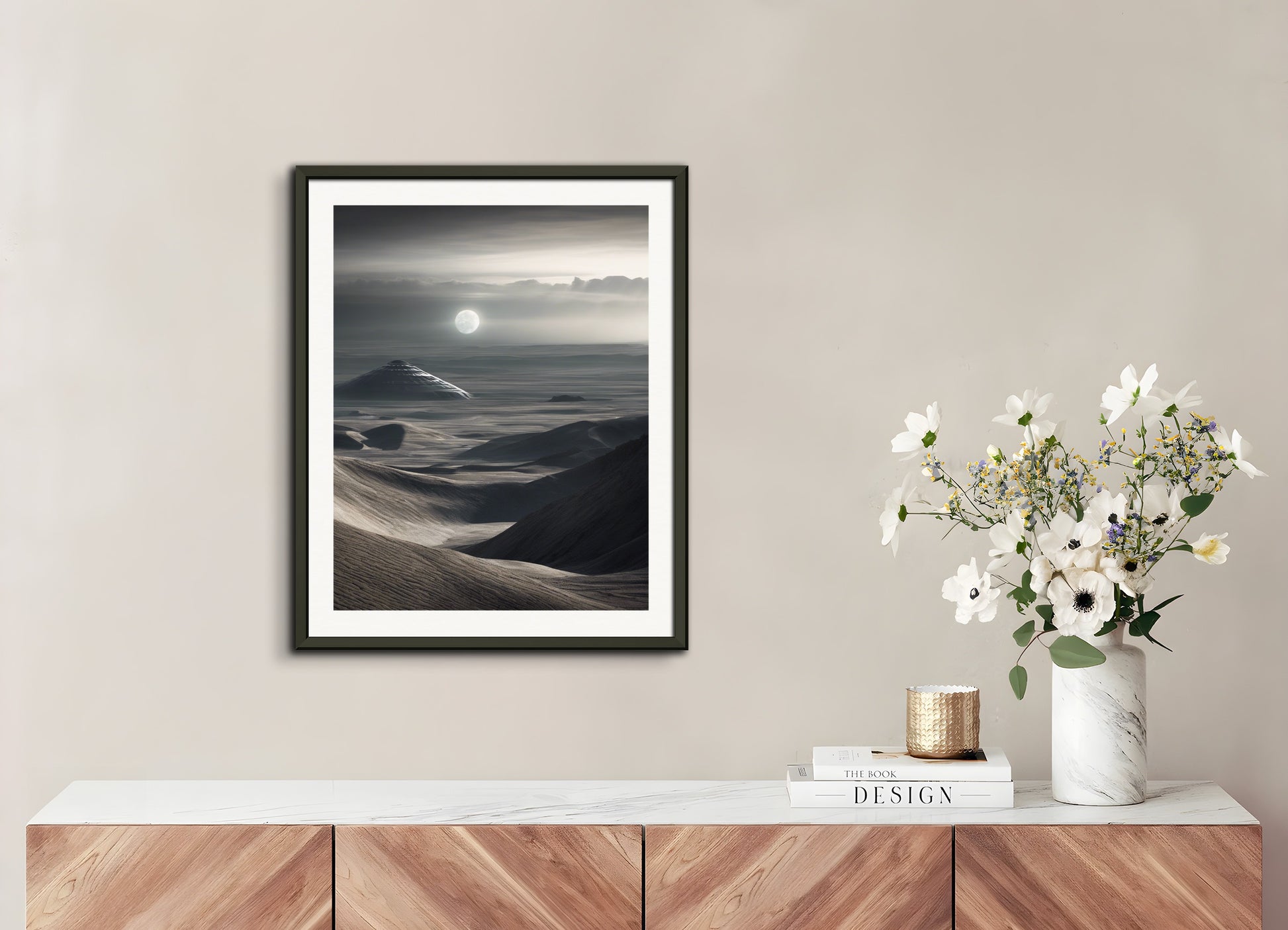 Poster with metal frame: , Exoplanet landscape