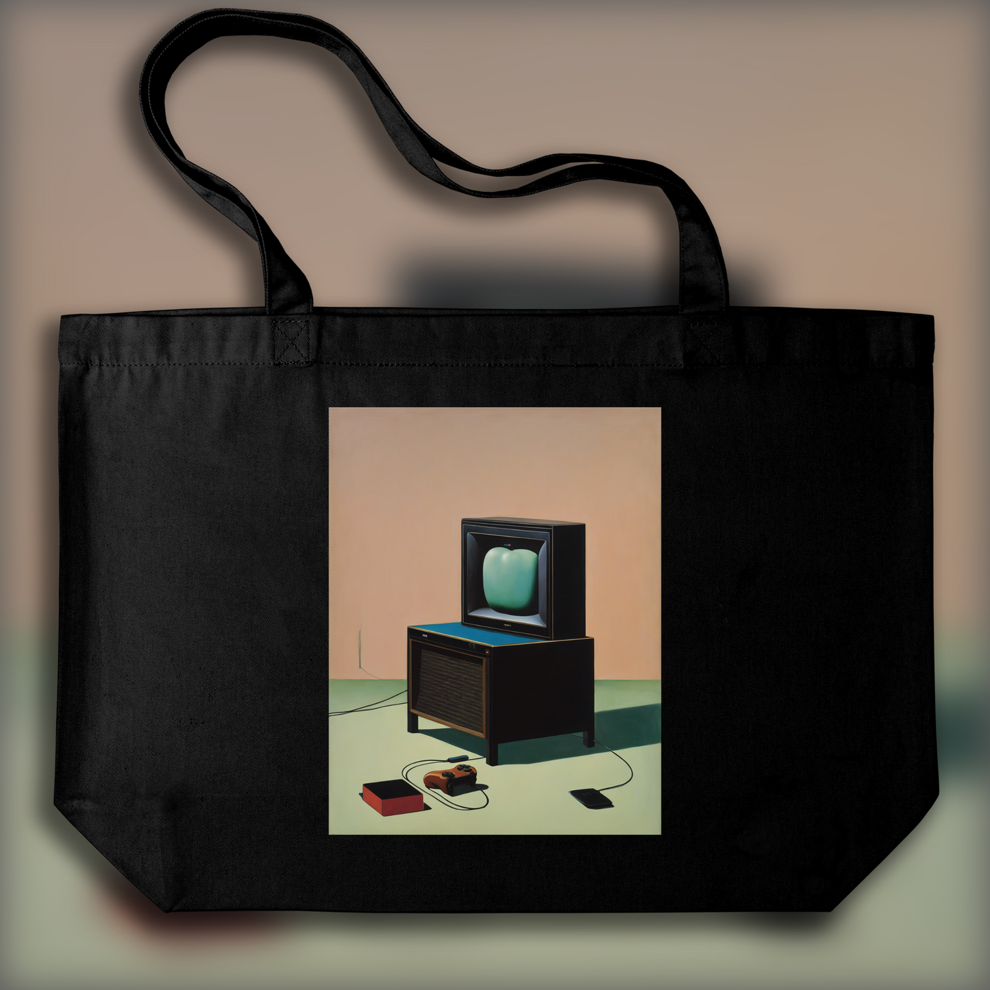 Tote bag - Belgian surrealism, Video game console - 1133182749