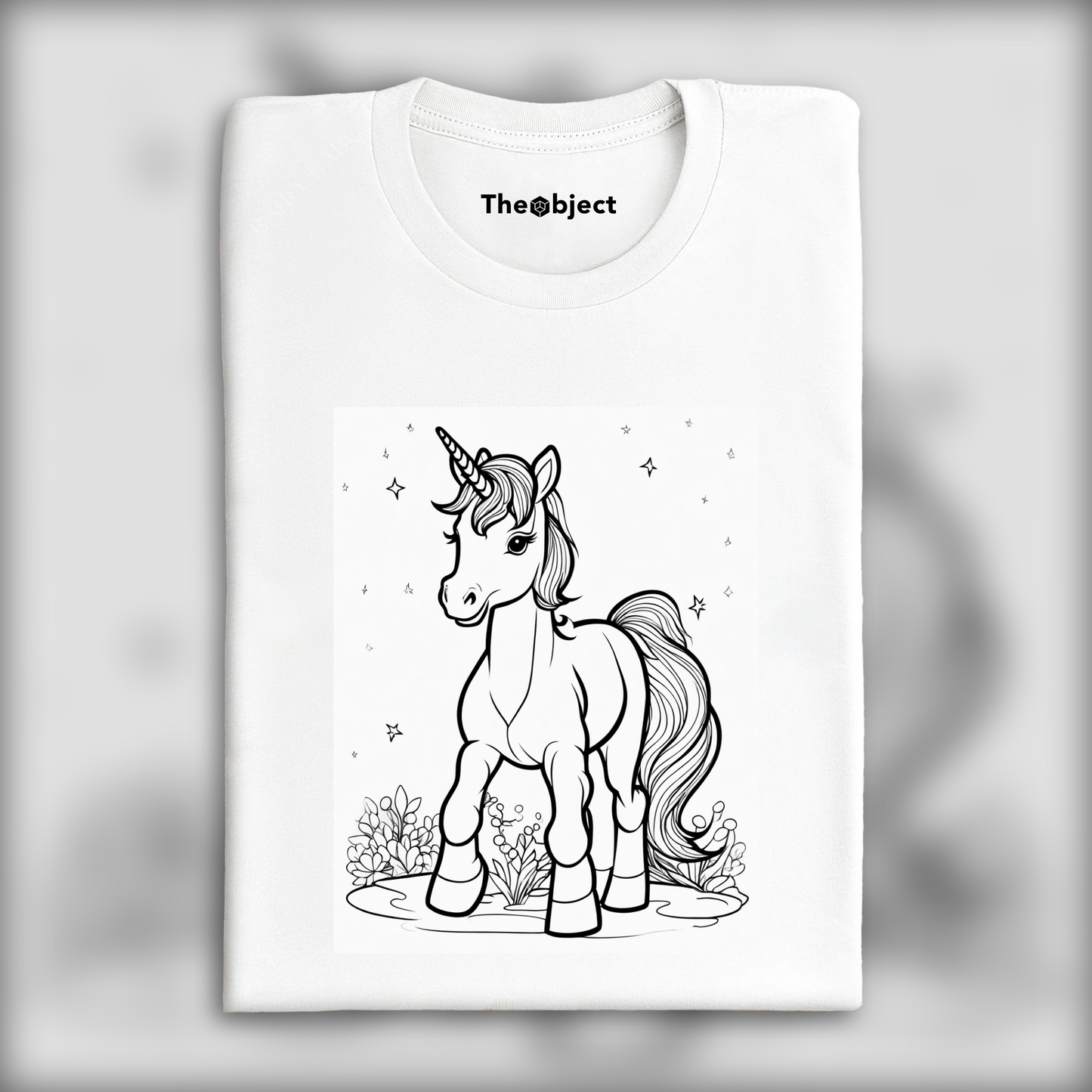 T-Shirt - Drawing for coloring, Baby unicorn - 293923050