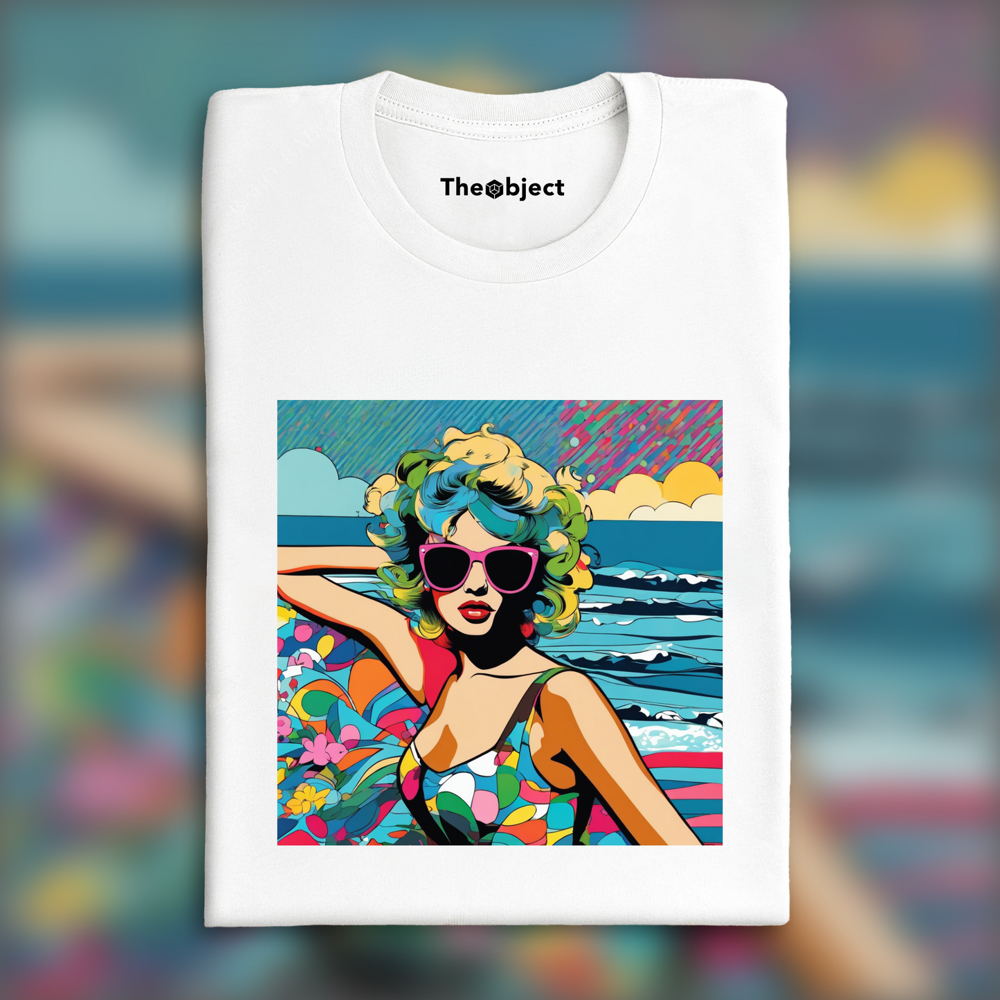 T-Shirt - Art néo-pop, Océan - 1409828325