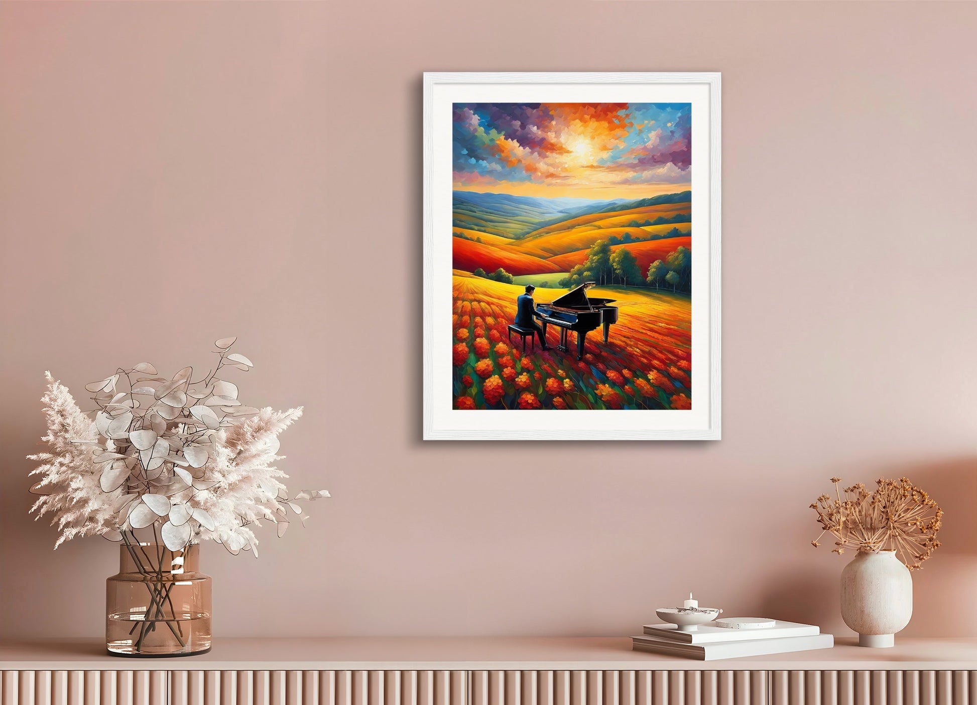 Poster with wood frame: Color Field Painting, 