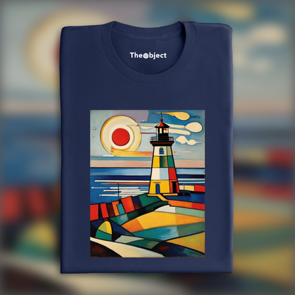 T-Shirt - Art abstrait géométrique, Phare - 3752961977