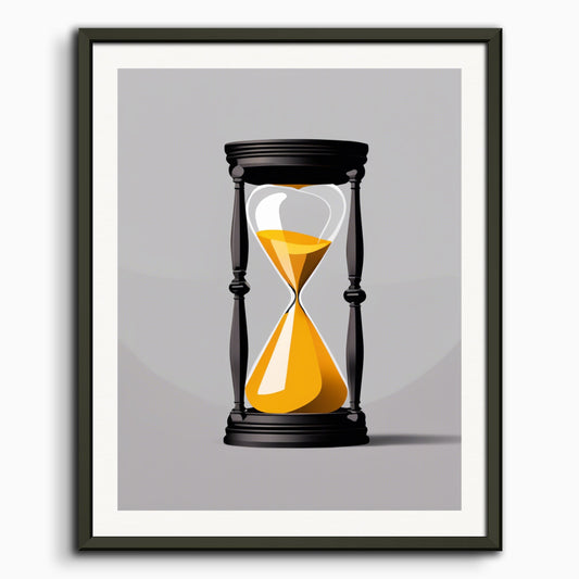 Poster: Minimalism art, hourglass