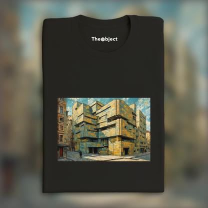 T-Shirt - Peinture capturant la turbulence passionnée de la nature et de l’émotion humaine, Brutalist architecture, city - 4061858716