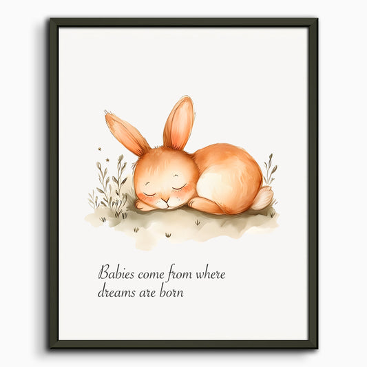 Poster - Babies come from where dreams are born, newborn gift - 1030126791