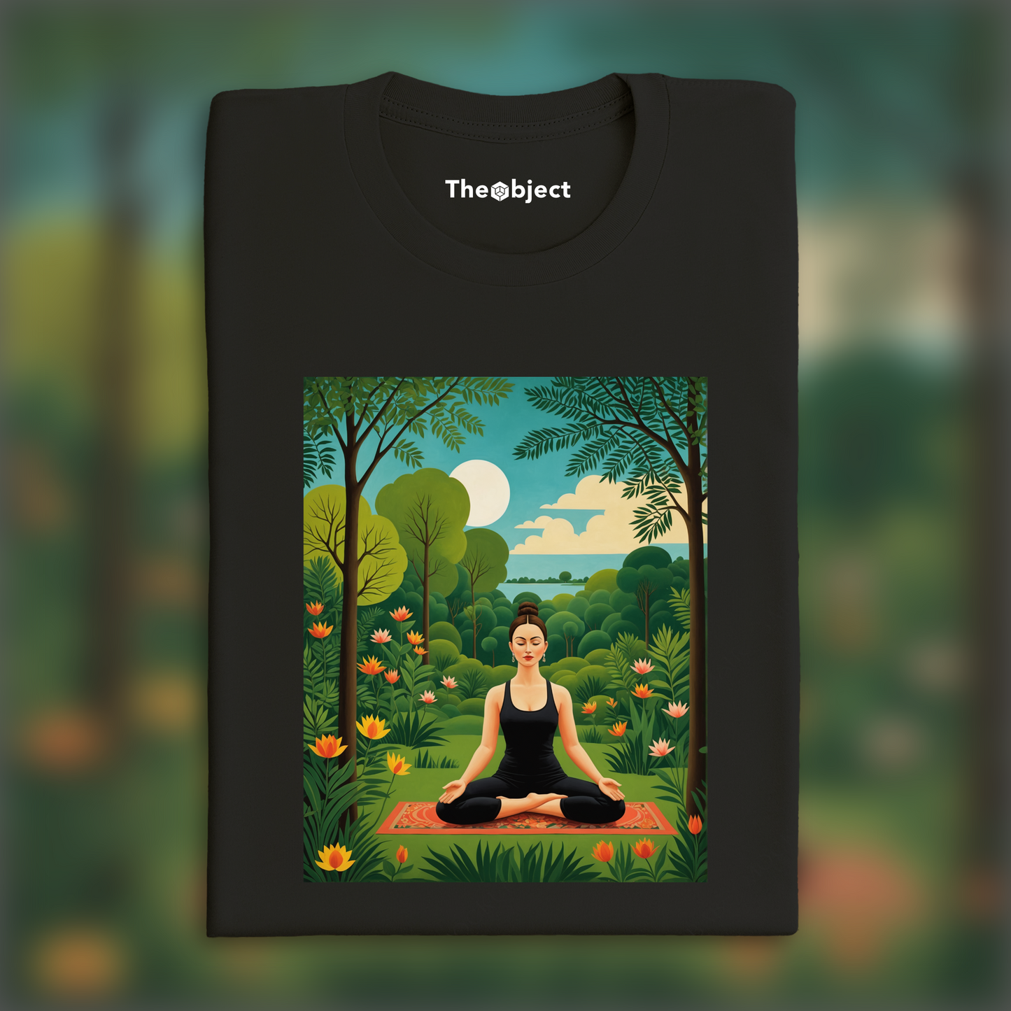 T-Shirt - Dreamlike and naive jungles with fanciful precision, Yoga - 1169644315