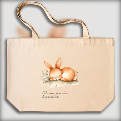 Tote bag - Les bébés viennent de là où naissent les rêves - 1030126791