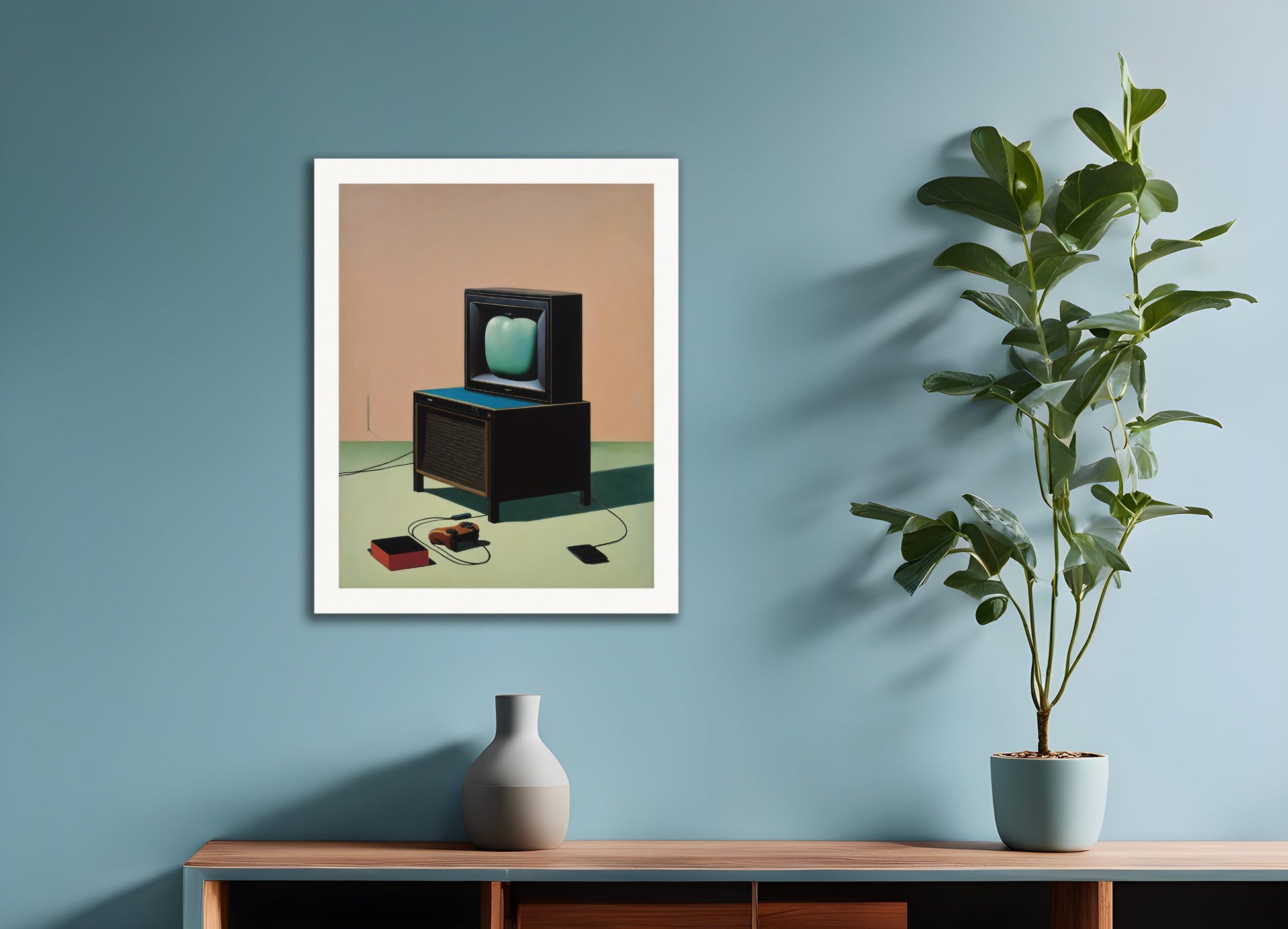 Poster: Belgian surrealism, Video game console