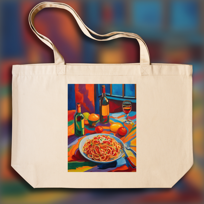 Tote bag - Fauvism, Spaghetti pasta - 1025432005