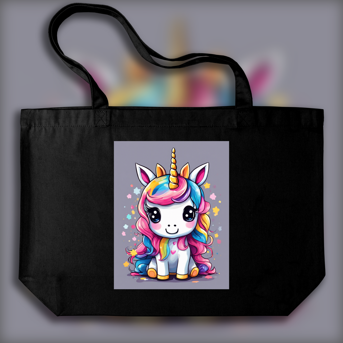 Tote bag - Contemporary Japanese kawaii artist, A baby cute unicorn - 767137688