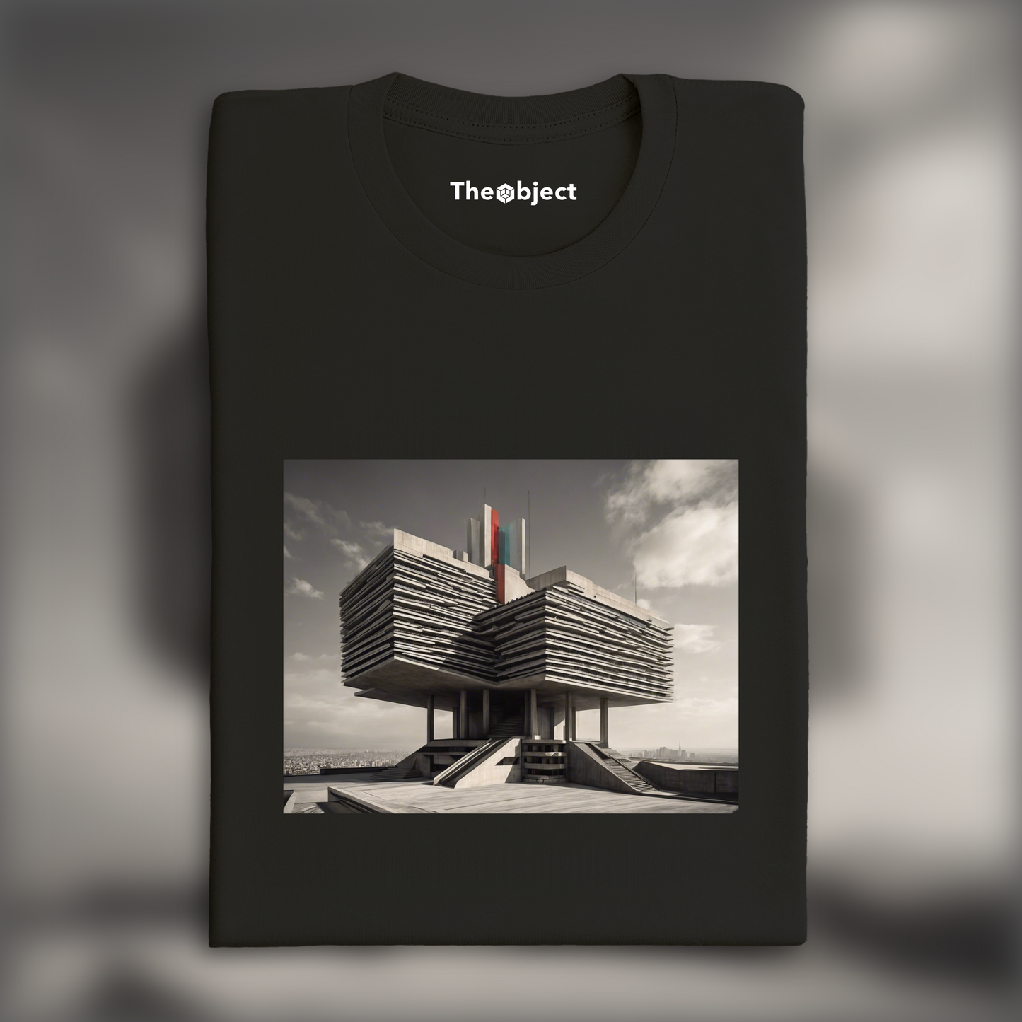 T-Shirt - Mystical comic , Brutalist architecture, city - 2552108344