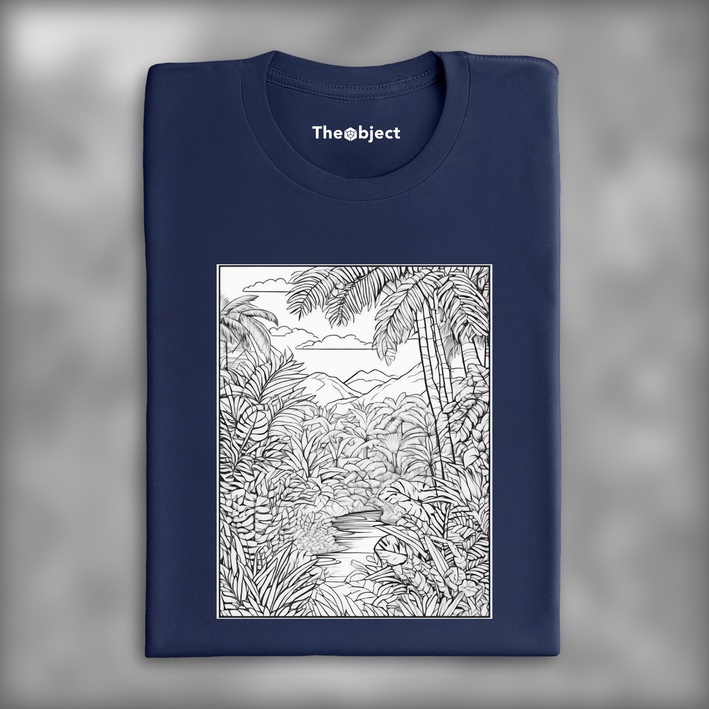 T-Shirt - Drawing for coloring, Jungle - 3056583037