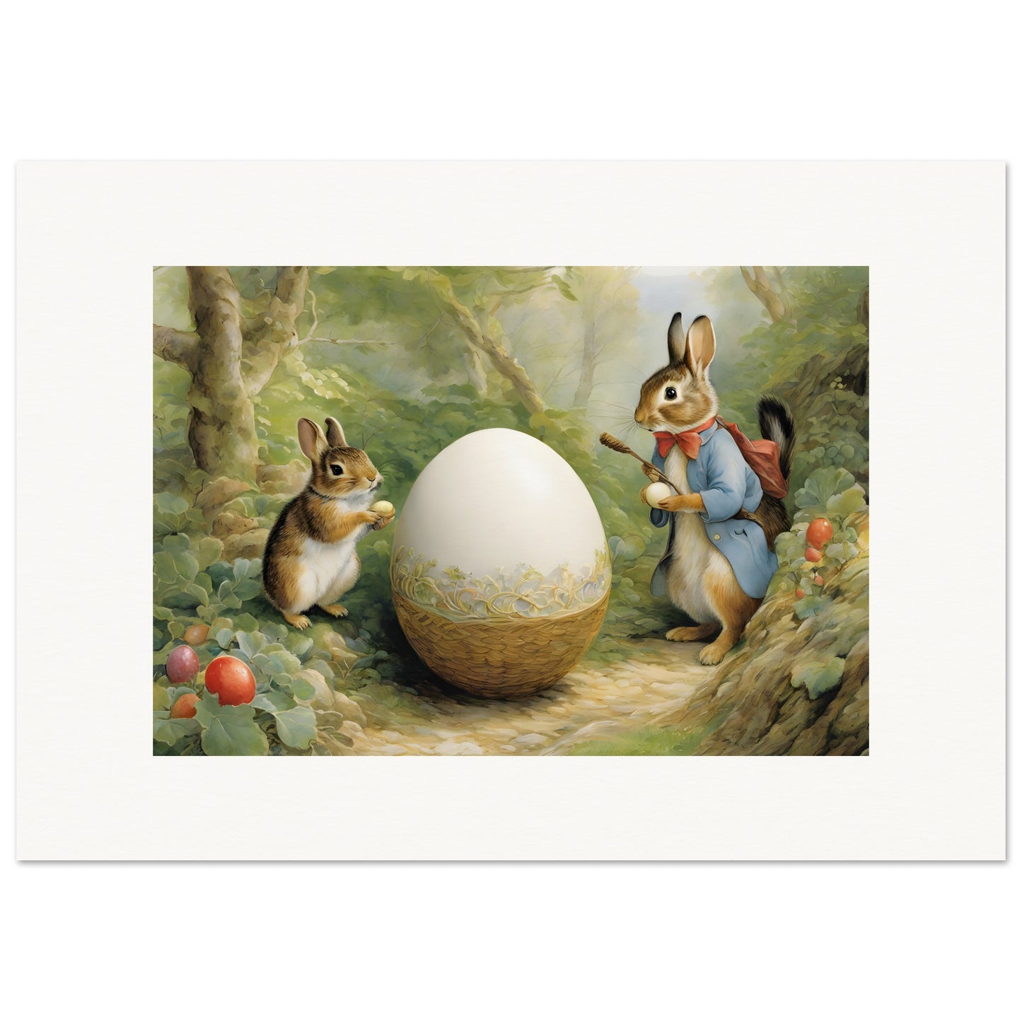 Poster - Charming tales, delicate British watercolors, Egg - 2126120526