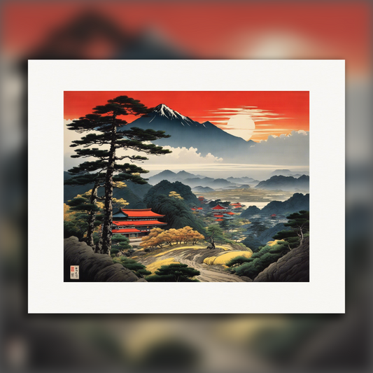 Poster - Manga with analytical realism, dramatic landscape - 1191418080