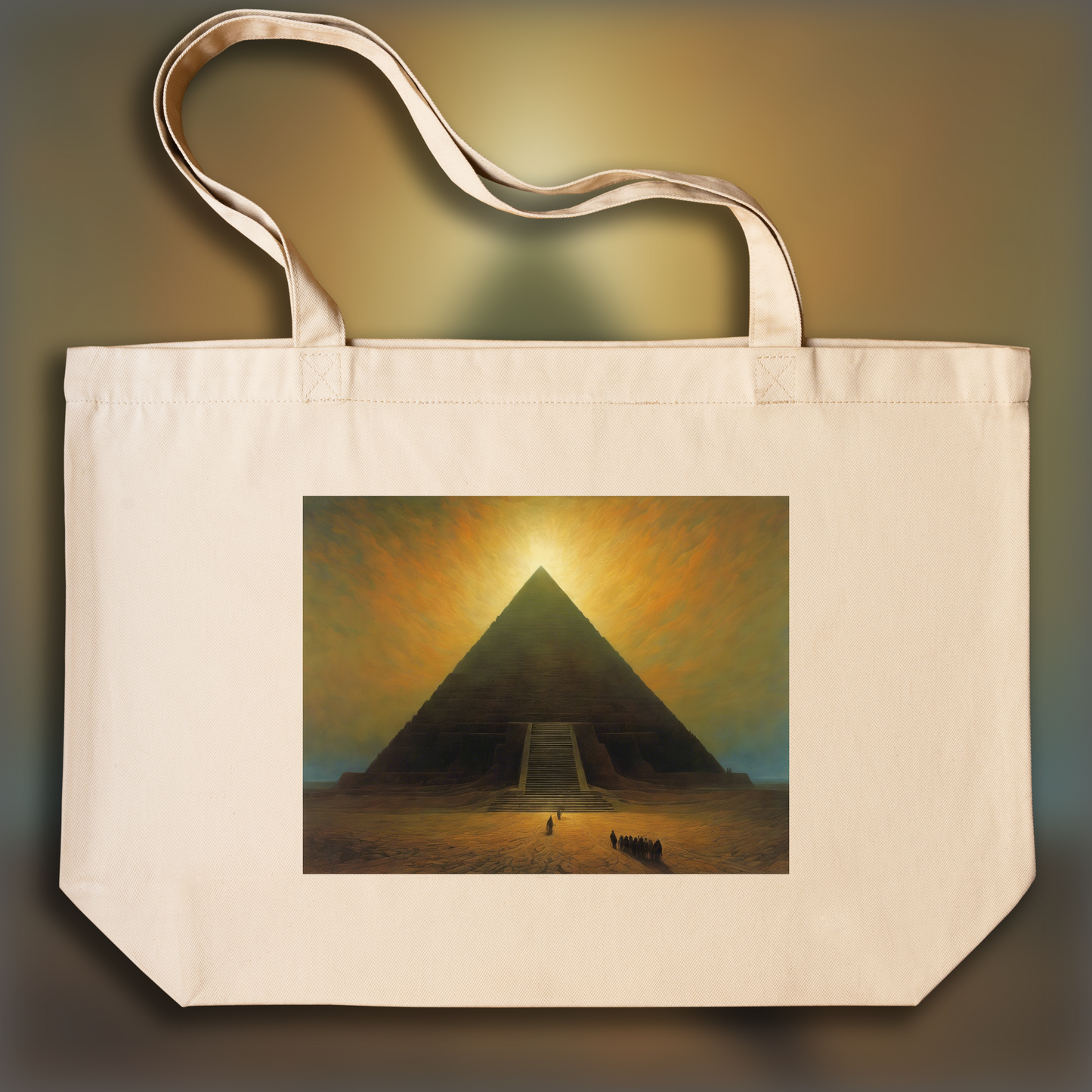 Tote bag - Atmospheric, dark and mystical comic book, Pyramid - 1798187795