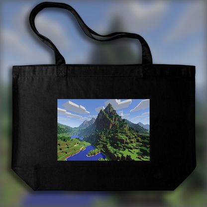 Tote bag - Minecraft, montagne - 3688758426