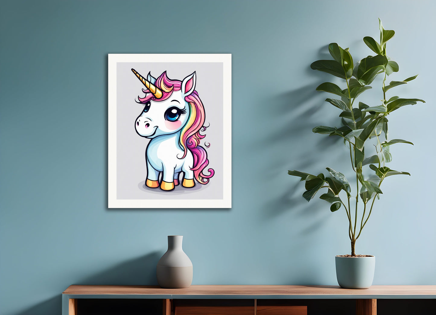 Poster: , A baby cute unicorn