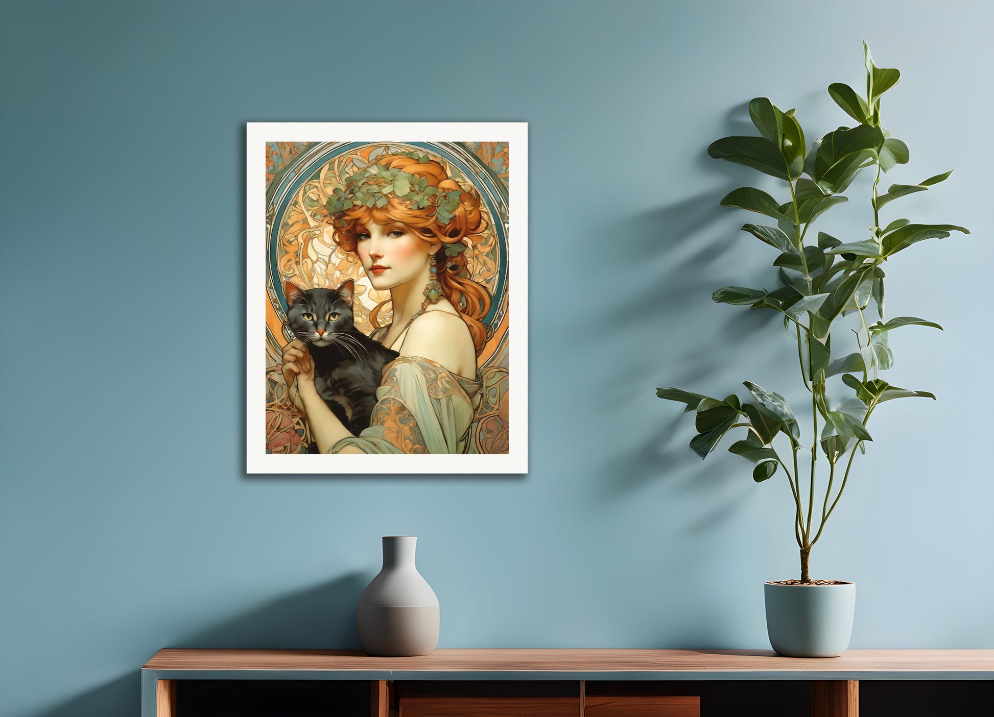 Poster: Alfons Mucha, Cat