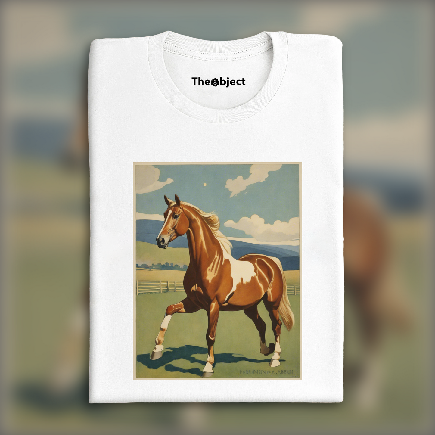 T-Shirt - "The Plastic Club" Art Nouveau américain, Un cheval - 2153827294