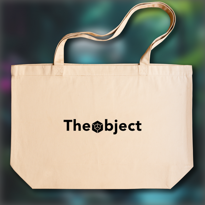 Tote bag - Neon punk, a white ghost in the shell cyborg in the Seychelles jungle - 3139647336