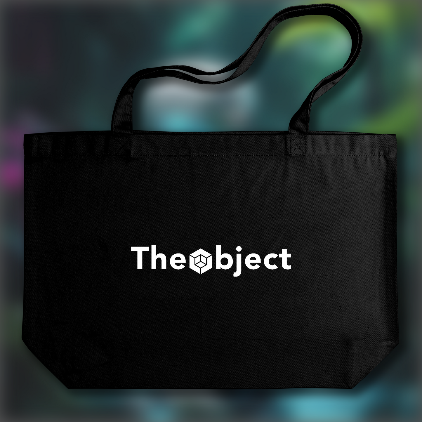 Tote bag - Neon punk, a white ghost in the shell cyborg in the Seychelles jungle - 3139647336