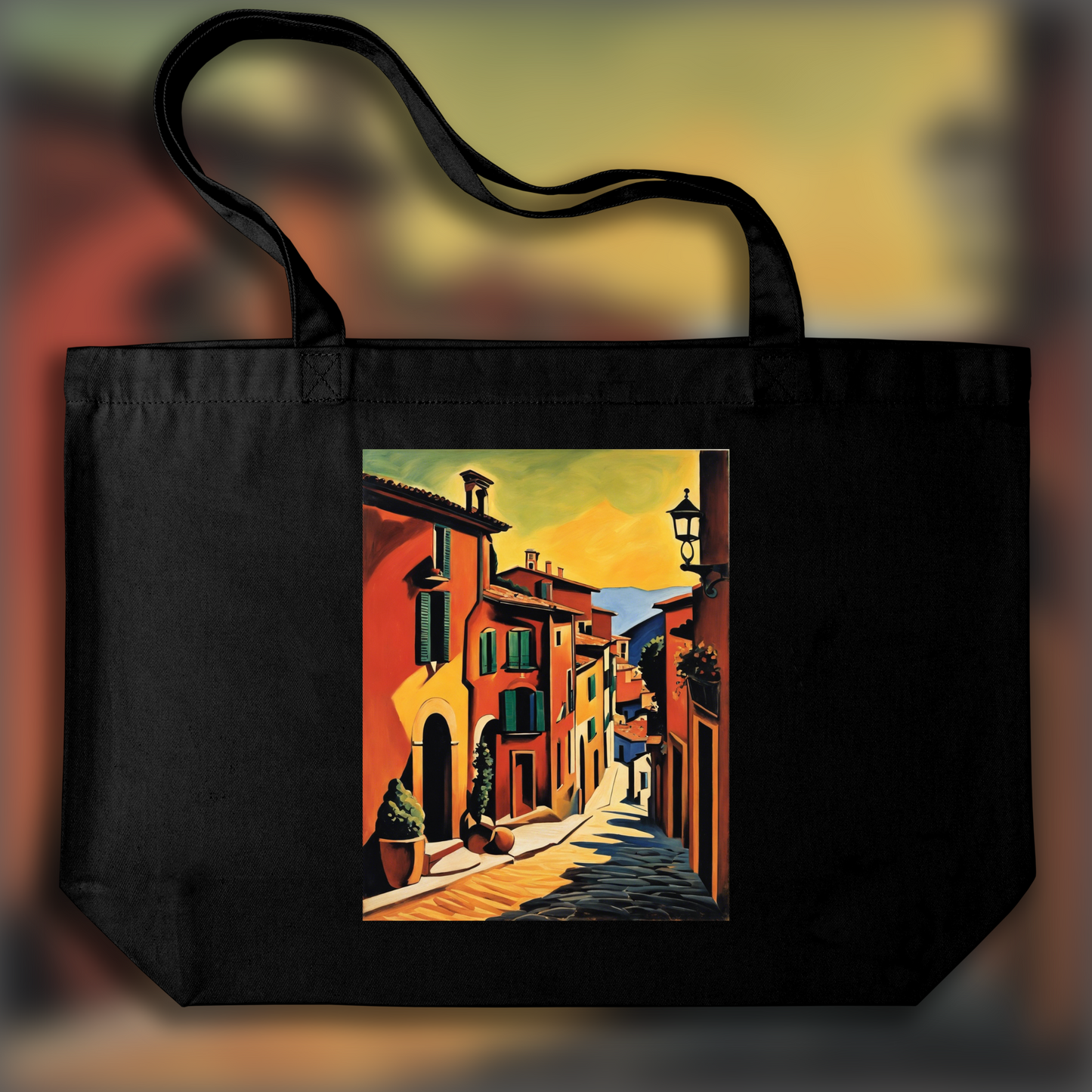 Tote bag - Landscapes combining wild colors and bold shapes, Italy - 148768197