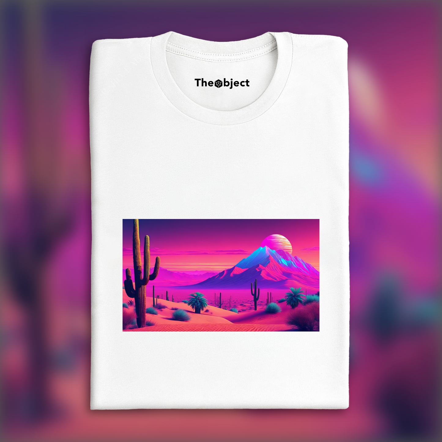 T-Shirt - Vaporwave, dramatic desert - 3910847522