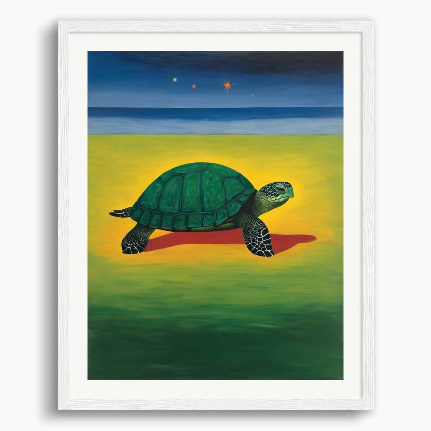 Poster: Peinture écossaise d'expressionisme abstrait, Tortue