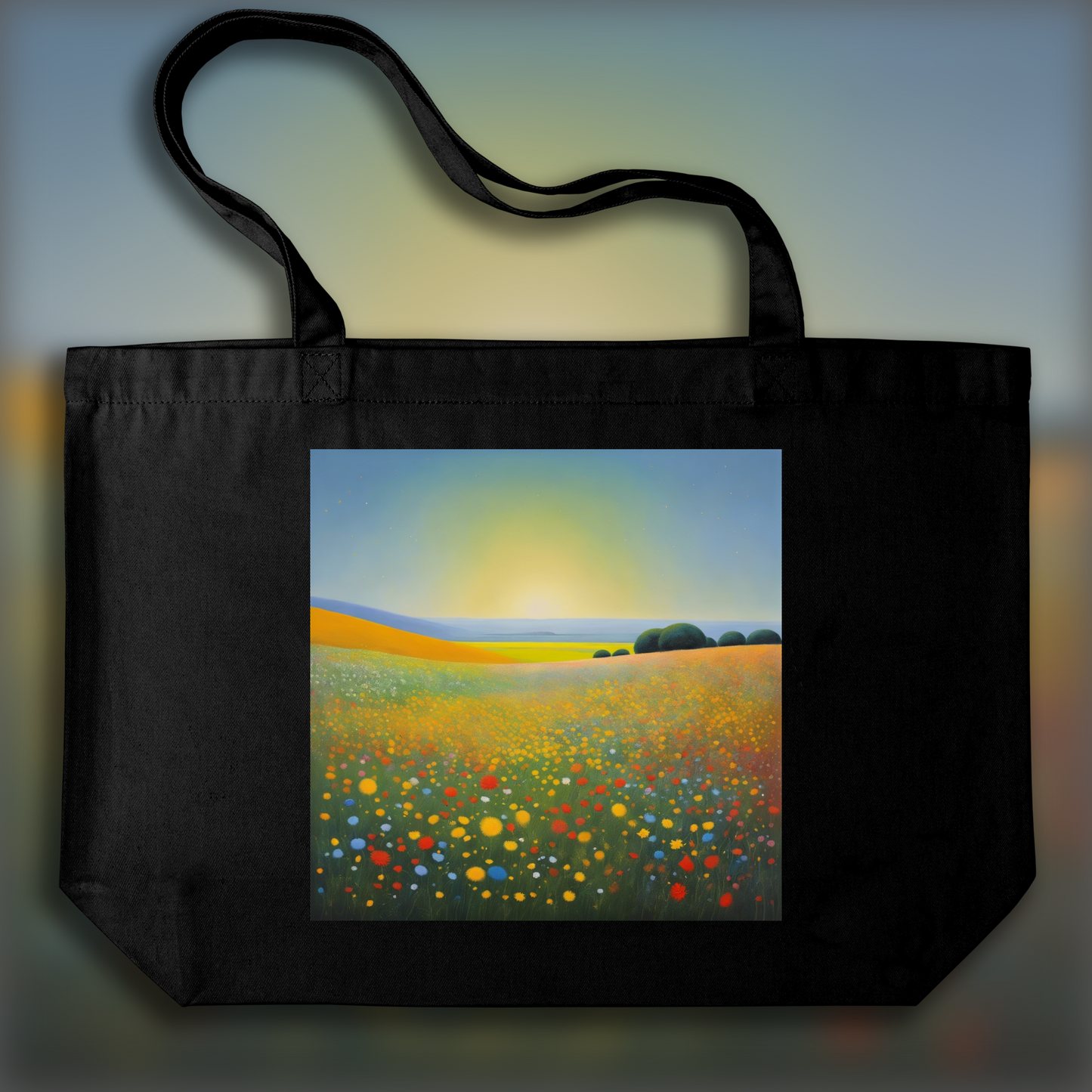 Tote bag - Scottish Abstract Expressionism Painting, Fleur  - 2516049855