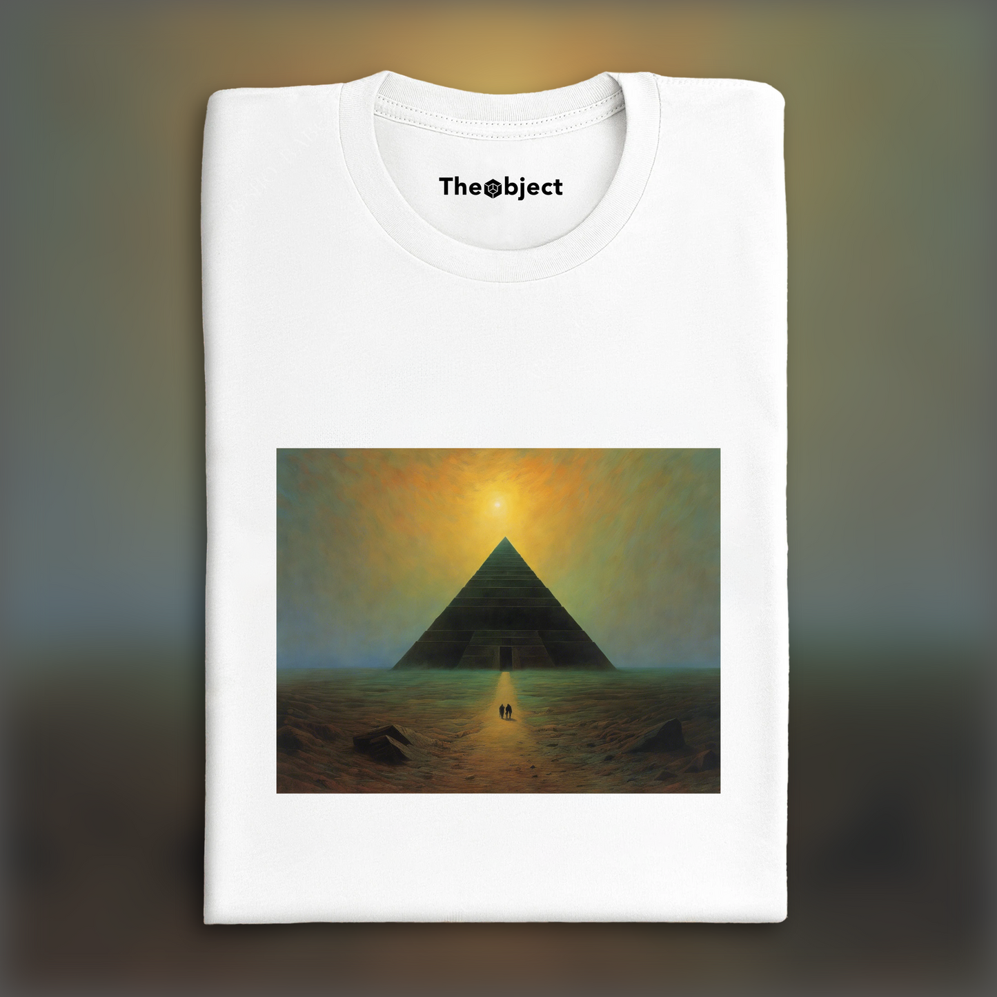 T-Shirt - Atmospheric, dark and mystical comic book, Pyramid - 3851023874